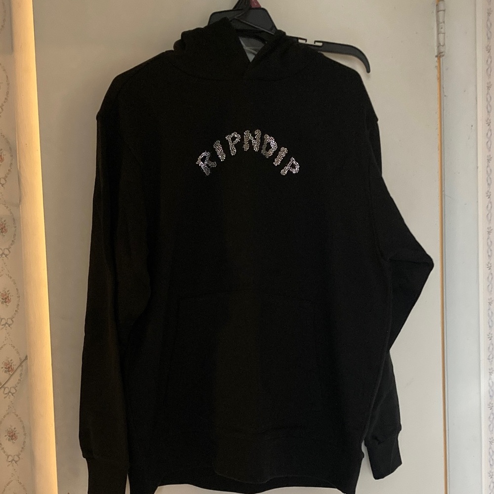 Ripndip Black Hoodie with Graphic Text